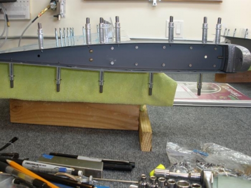 Right elevator structure riveted.