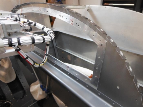 Doubler and bulkhead rivet holes match drilled.