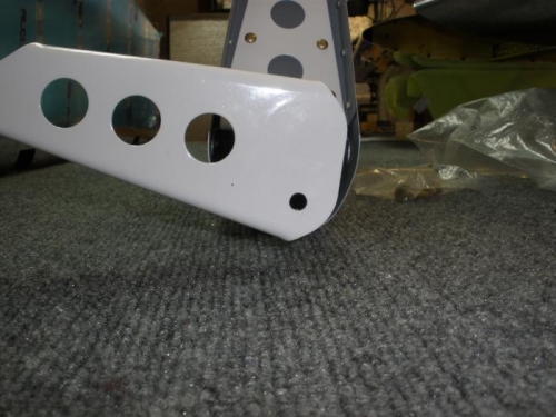 Control horn holes final drilled
