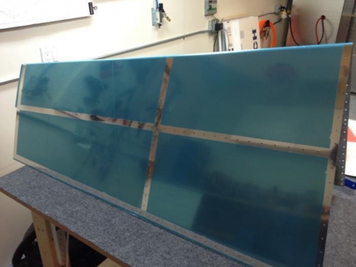 Skin removed, ready for dimpling