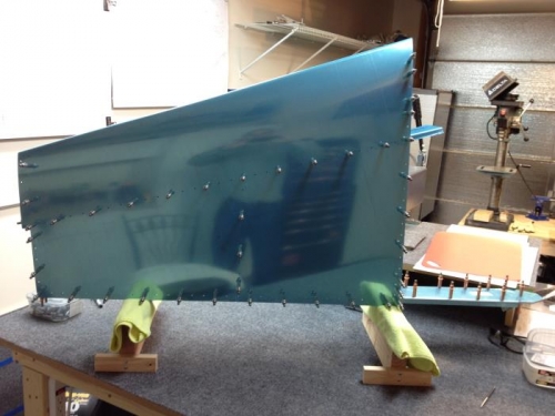 Cleco'd assembly done.