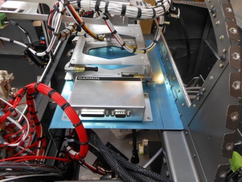 Test fitting the shelf and components.