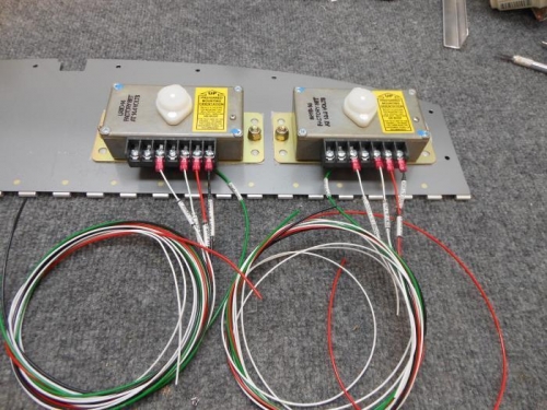 Regulator wires cut, labeled and connections made