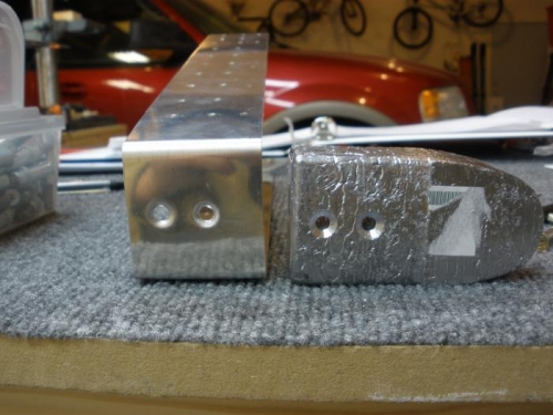 Counterbalance weight countersink for attach bolts.