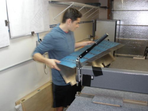 Parker dimpling the left and right elevator skins