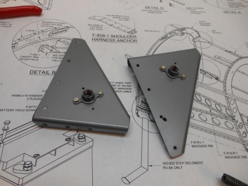 3/8 Nutplates tapped and riveted in place.