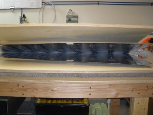 Squeezing the rudder trailing edge