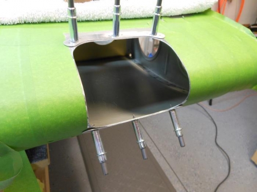 Next, install the main mounting plate to the ribs.