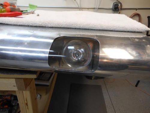 Lense installed to check overall fit.