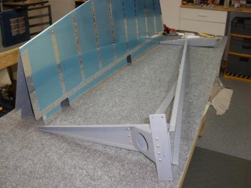 Rudder Skeleton assembly complete.