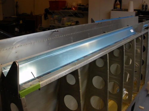 Test fitting the Aileron Gap Fairings.