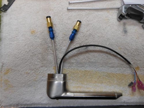 Tubing flared and AN fittings attached.