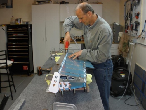 Match drilling the elevator skin to the entire understructure.