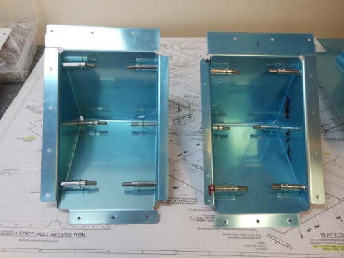 Footwells assembled.