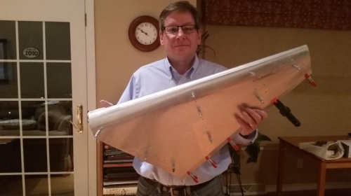 Rudder skin without reinforcement parts