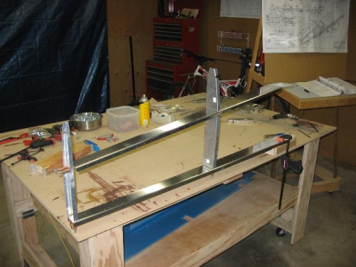 Left HS Frame Clecoed