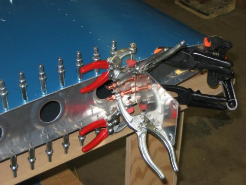 Whew!  That's a lot of Clamps for Drilling Four Holes.