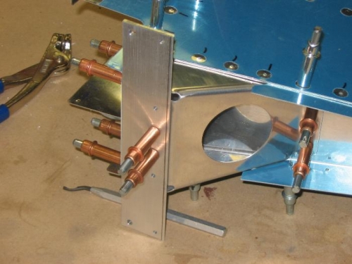 rudder control horn and gussets