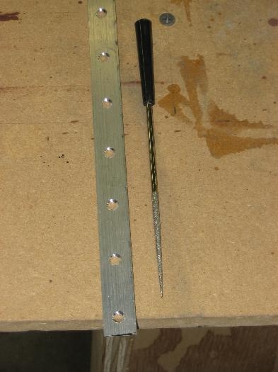 countersinks on trailing edge wedge