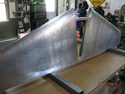 The finished stabilizer - it actually looks like a plane piece!