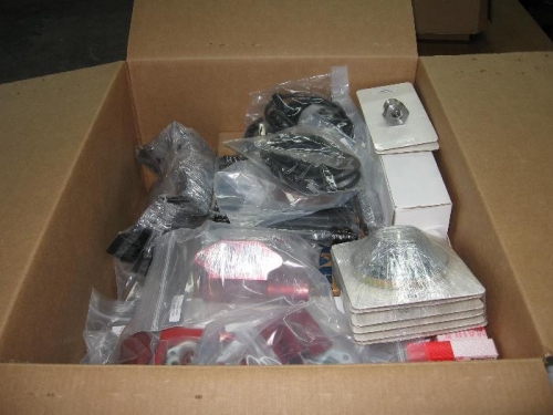 One of several boxes chock-full of AeroVee parts.