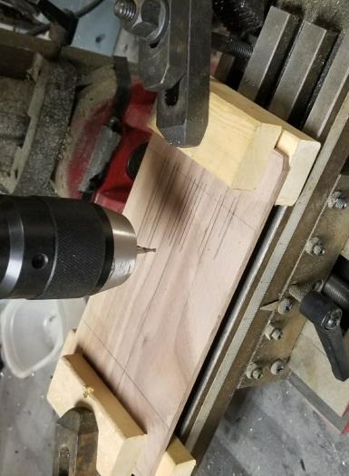 Milling the slots for the quadrant controls