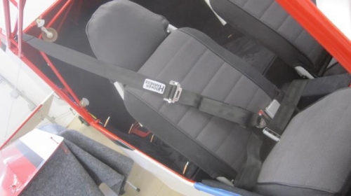 Seat belts installed.