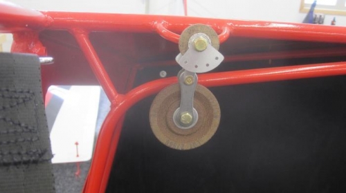 More aileron cable pulleys.
