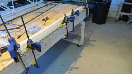 Riviting trim tab leading edge