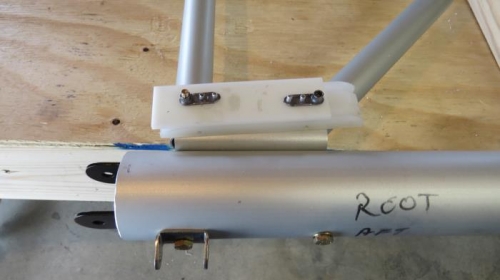 Aileron cable guide block