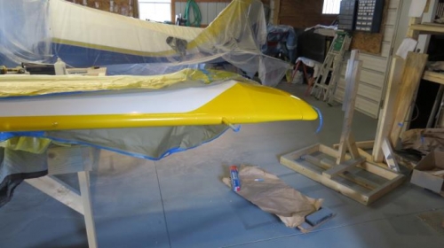 Yellow trim left wing