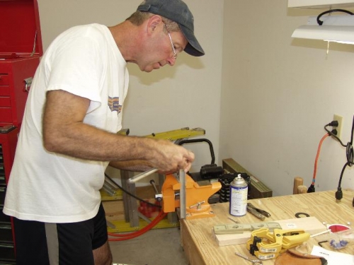 tapping threads in tie-downs