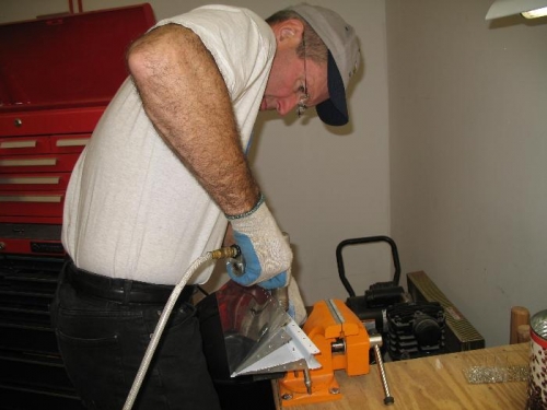 backriveting lower spar