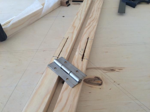 Slots in fin & rudder spars