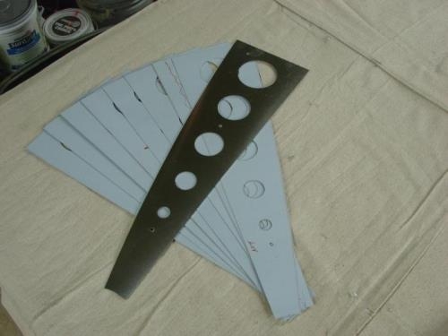 Aft ribs (flaps and aileron ribs look the same, just a little shorter - same jig)