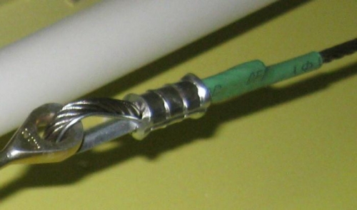 Typical cable end swaging
