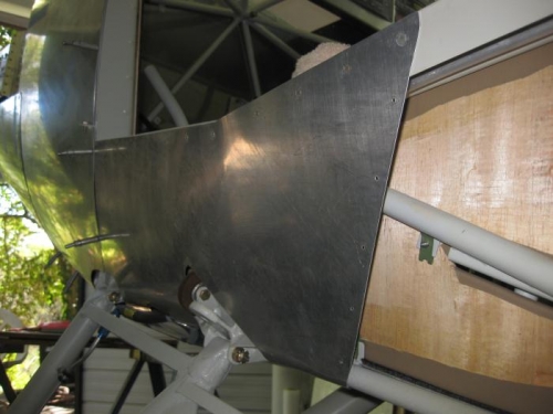Lower edge rolled to suit airframe members