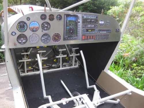 Initial Mockup using pictures cut out and attached to the instrument panel