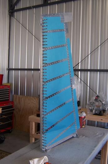 Ready to rivet the trailing edge
