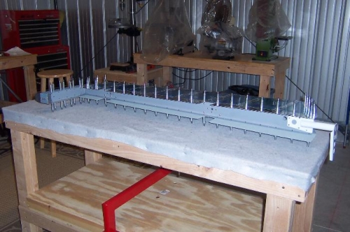 Forward edge top side up.