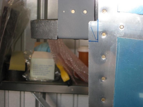 Trim area for the right side