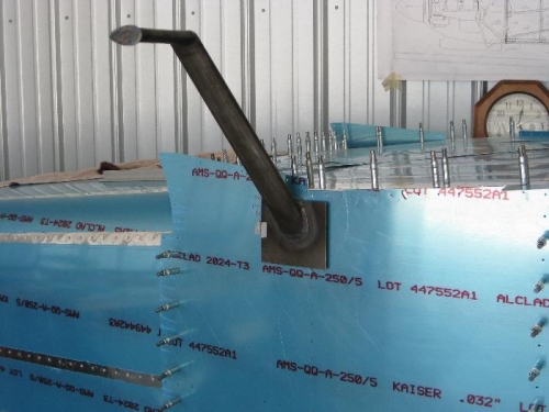 Left step inserted to check holes