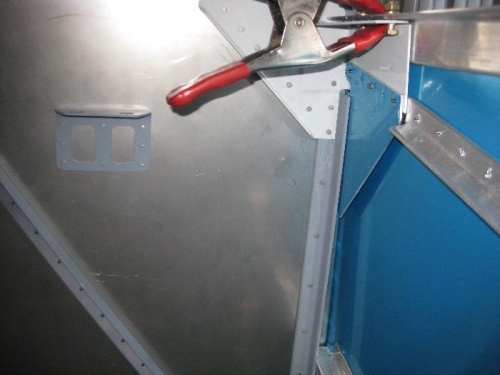 Closer view of the gusset.