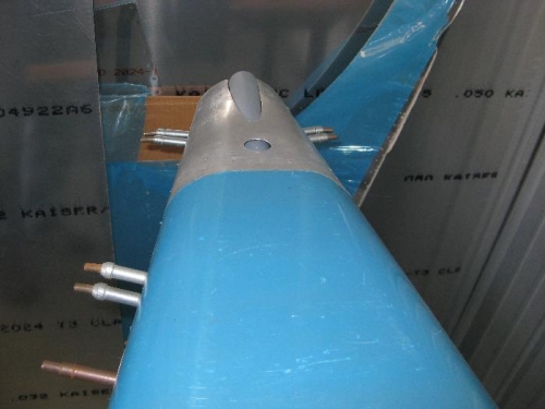 Tail wheel mount completed