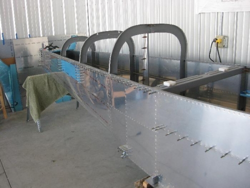 Flipped over and checking level