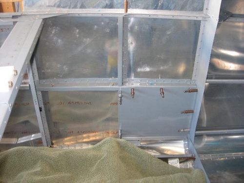 Ride side in place and partially riveted