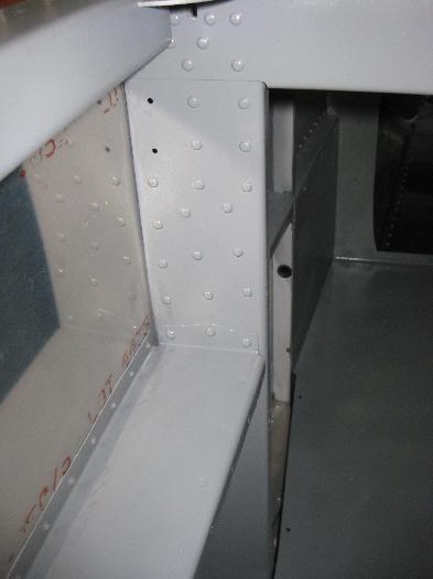 Right arm rest and F-750 bulkhead