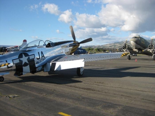 P-51 and C-47