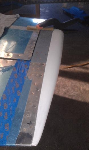 After riveting the right tip