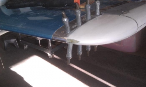 small chip in the leading edge